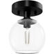 Xidane 1 Light 6 inch Matte Black Pendant Ceiling Light