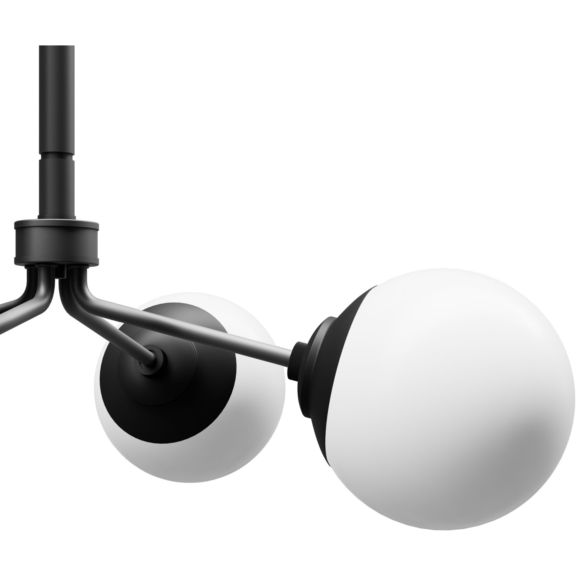 Hepburn 4 Light 30 inch Matte Black Chandelier Ceiling Light, Large