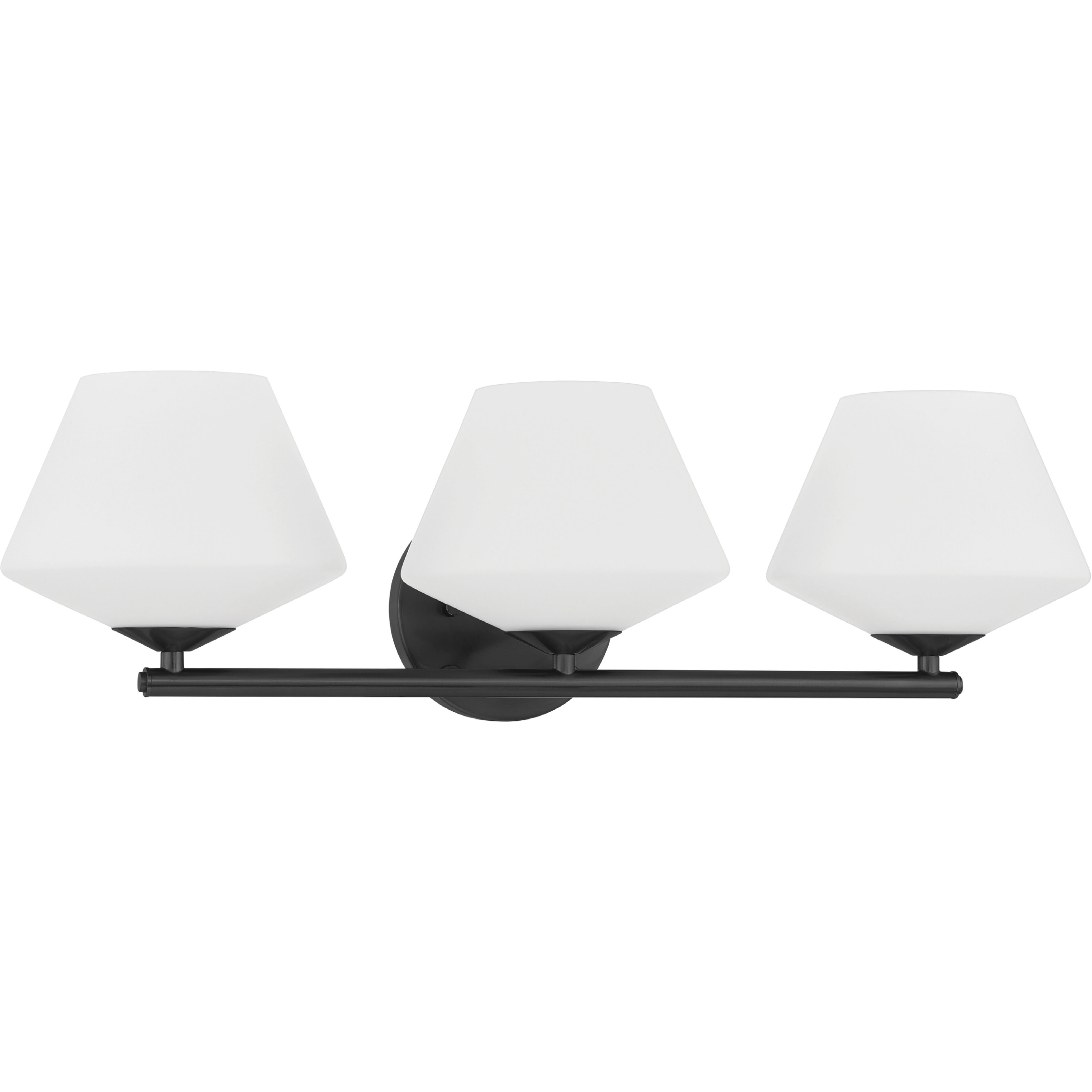 Celestial Valley 3 Light 24.25 inch Matte Black Bath Vanity Wall Light, Medium