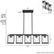 Astwood 5 Light 39 inch Matte Black Linear Chandelier Ceiling Light, Large