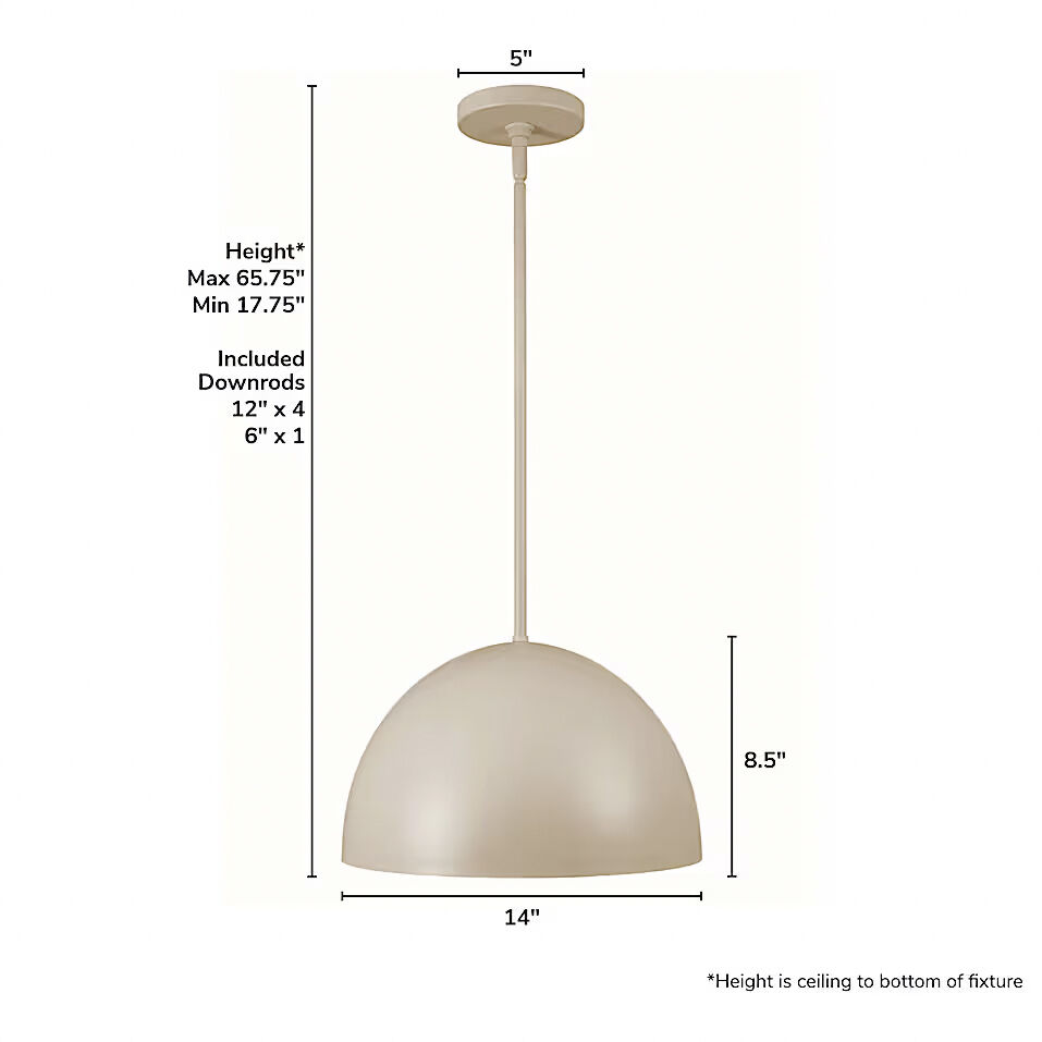 Erling 1 Light 14 inch Sandstone Pendant Ceiling Light, Medium