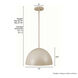 Erling 1 Light 14 inch Sandstone Pendant Ceiling Light, Medium