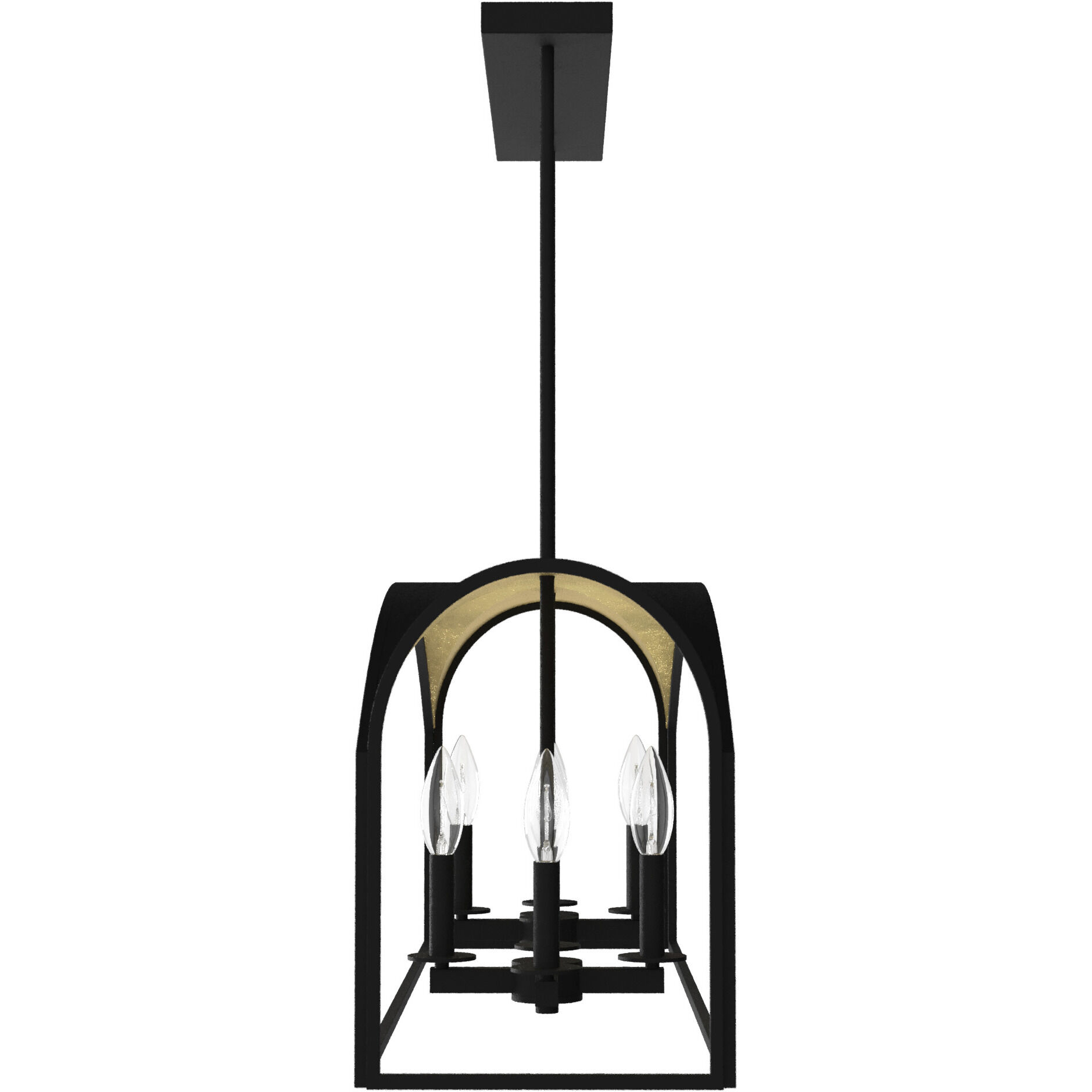 Dukestown 8 Light 41 inch Natural Iron Linear Chandelier Ceiling Light