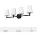 Nolita 4 Light 30 inch Matte Black Vanity Light Wall Light