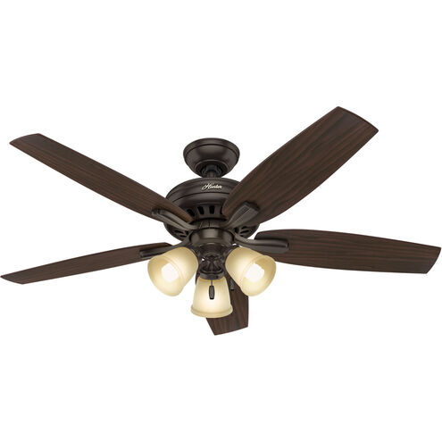 Newsome 52 inch Premier Bronze with Roasted Walnut/Yellow Walnut Blades Ceiling Fan