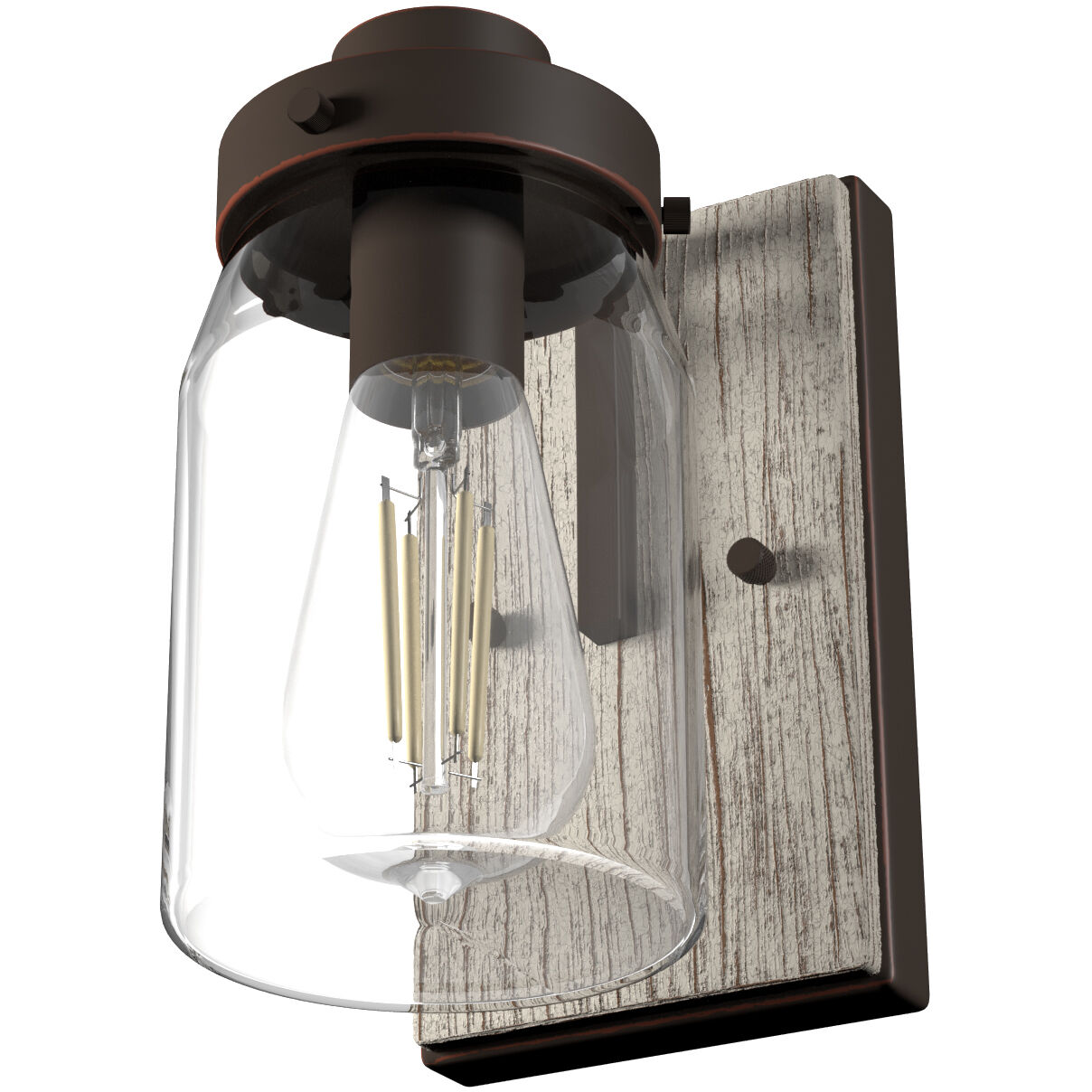 Devon Park 1 Light 4.75 inch Onyx Bengal and Barnwood Wall Sconce Wall Light, Medium