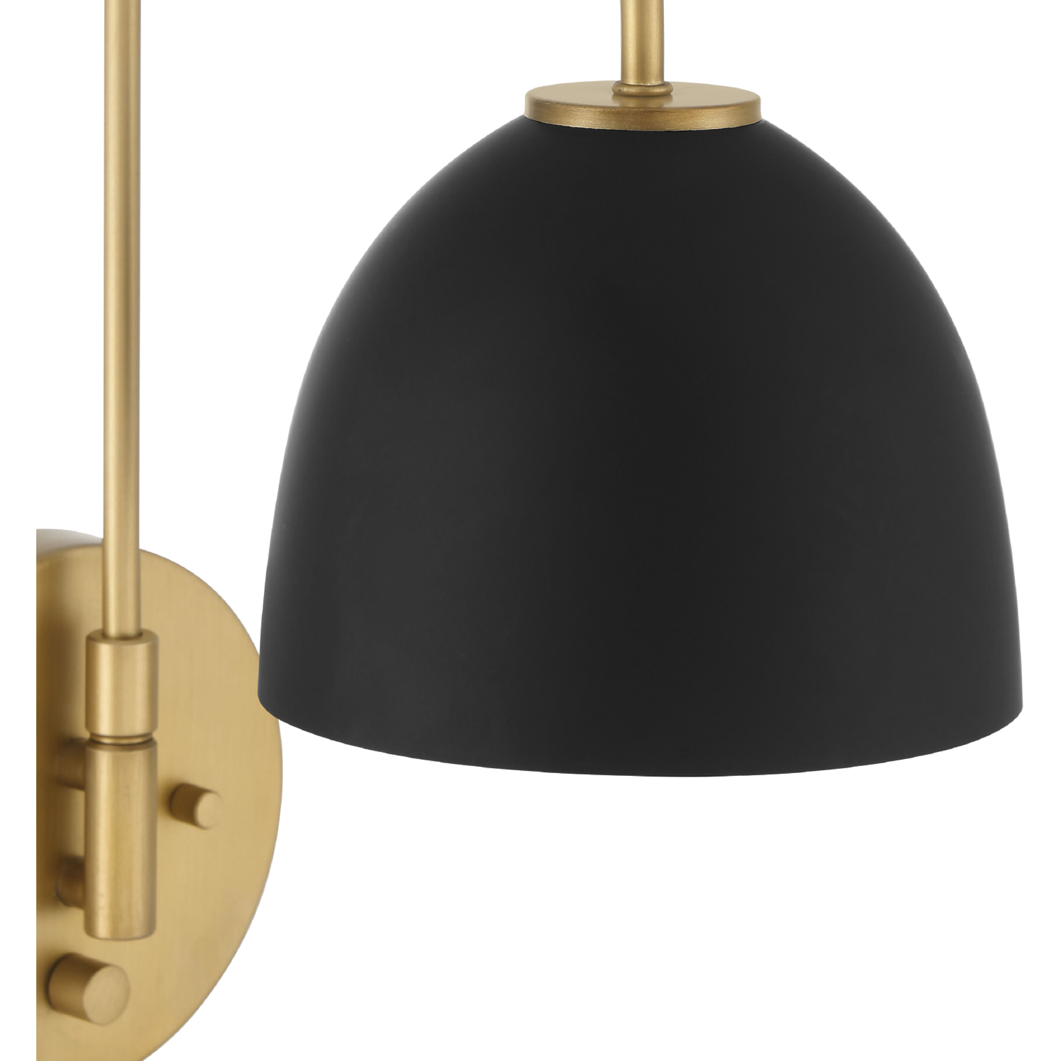 Erling 1 Light 6.75 inch Luxe Gold Pin Up Sconce Wall Light, Large