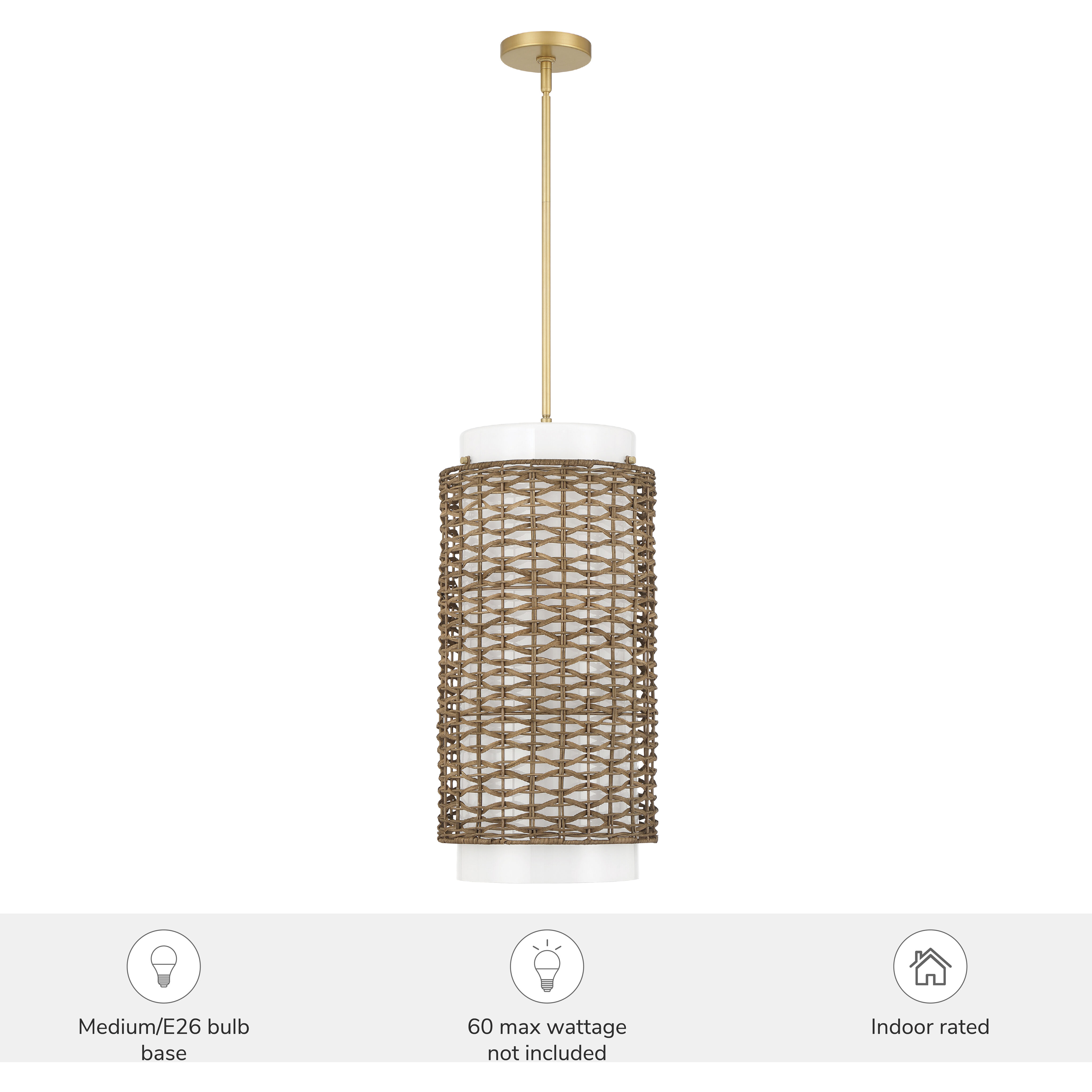 Laila 3 Light 12 inch Luxe Gold Pendant Ceiling Light, Large