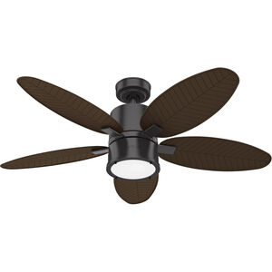 Amaryllis 52 inch Noble Bronze with Brushed Cocoa Blades Outdoor Ceiling Fan