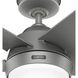 Skyflow 52 inch Matte Silver Outdoor Ceiling Fan