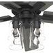Techne 52 inch Matte Black with Dark Gray Oak/Matte Black Blades Ceiling Fan