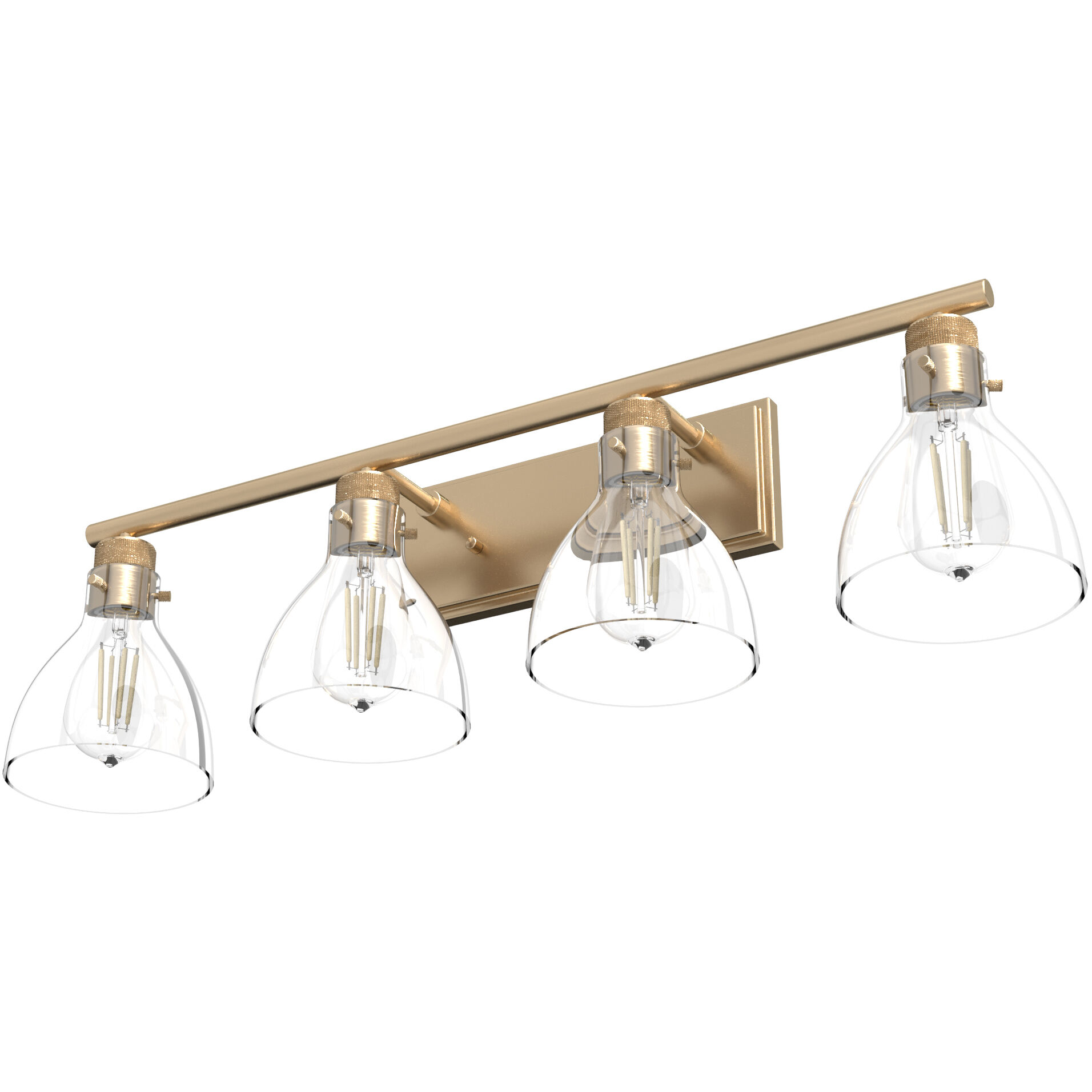 Van Nuys 4 Light 32 inch Alturas Gold Vanity Light Wall Light