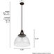 Cypress Grove 1 Light 16.25 inch Onyx Bengal Pendant Ceiling Light