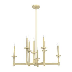Briargrove 8 Light 30 inch Modern Brass Chandelier Ceiling Light