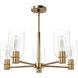 Lochemeade 5 Light 26 inch Alturas Gold Chandelier Ceiling Light, Medium