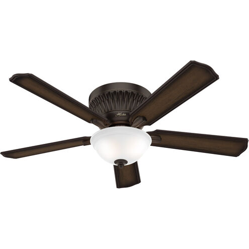 Chauncey 54 inch Onyx Bengal with Burnished Aged Maple/Aged Maple Blades Ceiling Fan, Low Profile