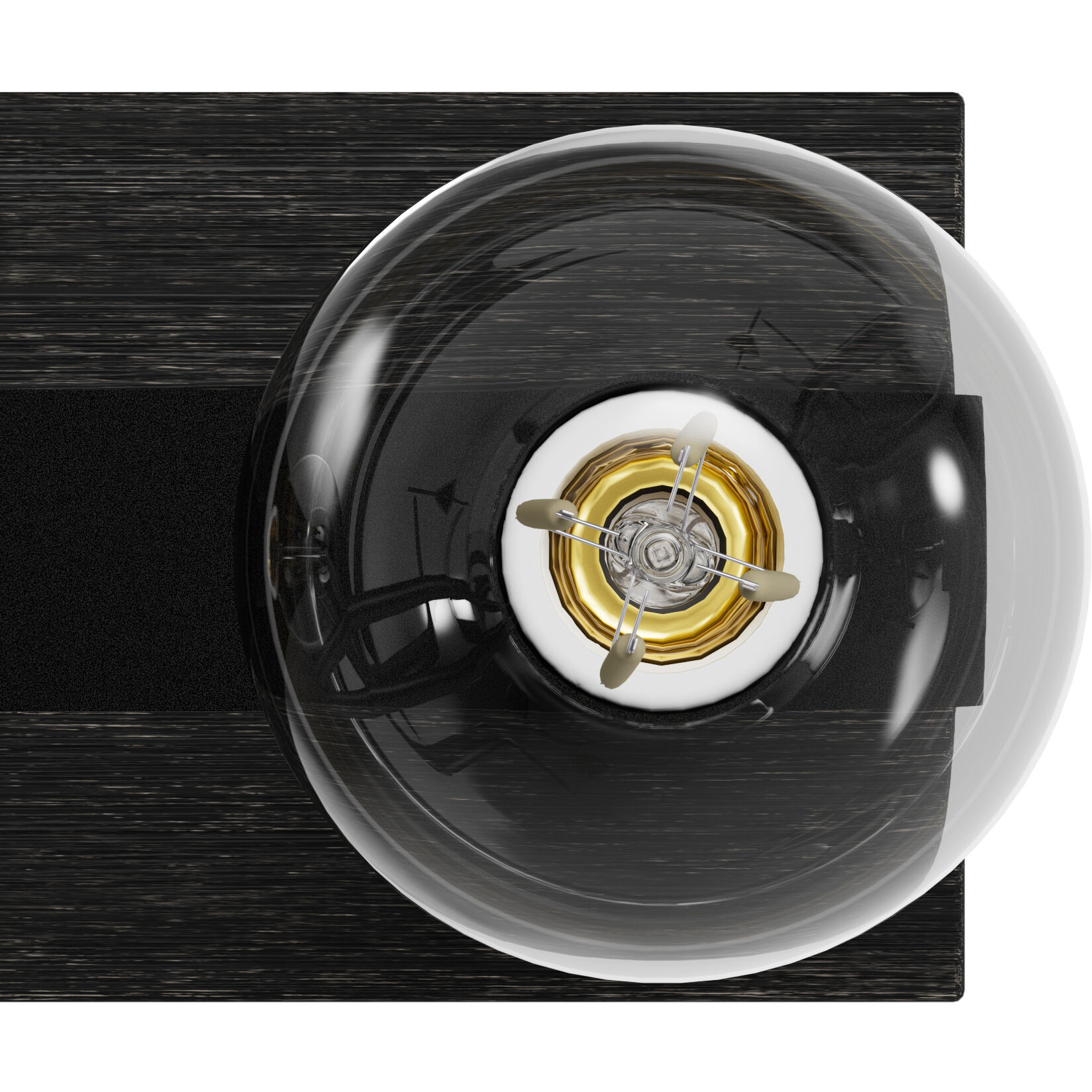 Donelson 7 Light 36 inch Natural Black Iron and Dark Ash Vanity Light Wall Light, Extra Large