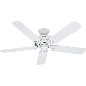 Bridgeport 52 inch White Outdoor Ceiling Fan