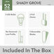 Shady Grove 52 inch Matte Silver with Light Gray Oak/Warm Grey Oak Blades Ceiling Fan