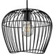 Redding 1 Light 12 inch Matte Black Swag Pendant Ceiling Light, Medium