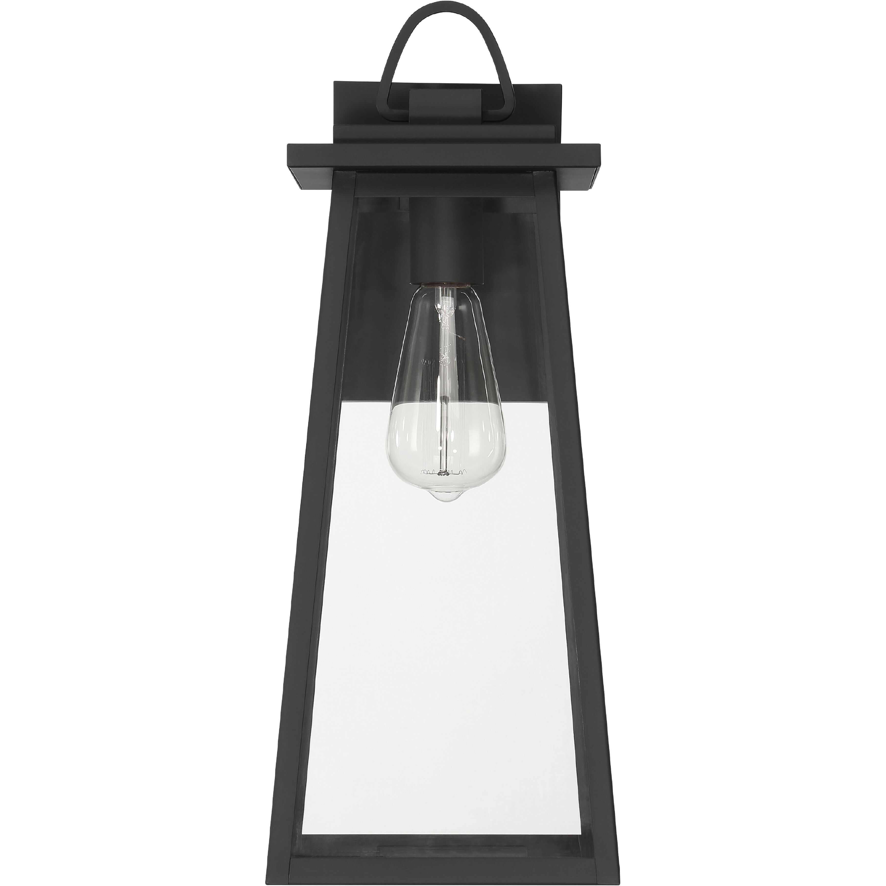Ivory Dusk 1 Light 18 inch Matte Black Outdoor Wall Light, Large
