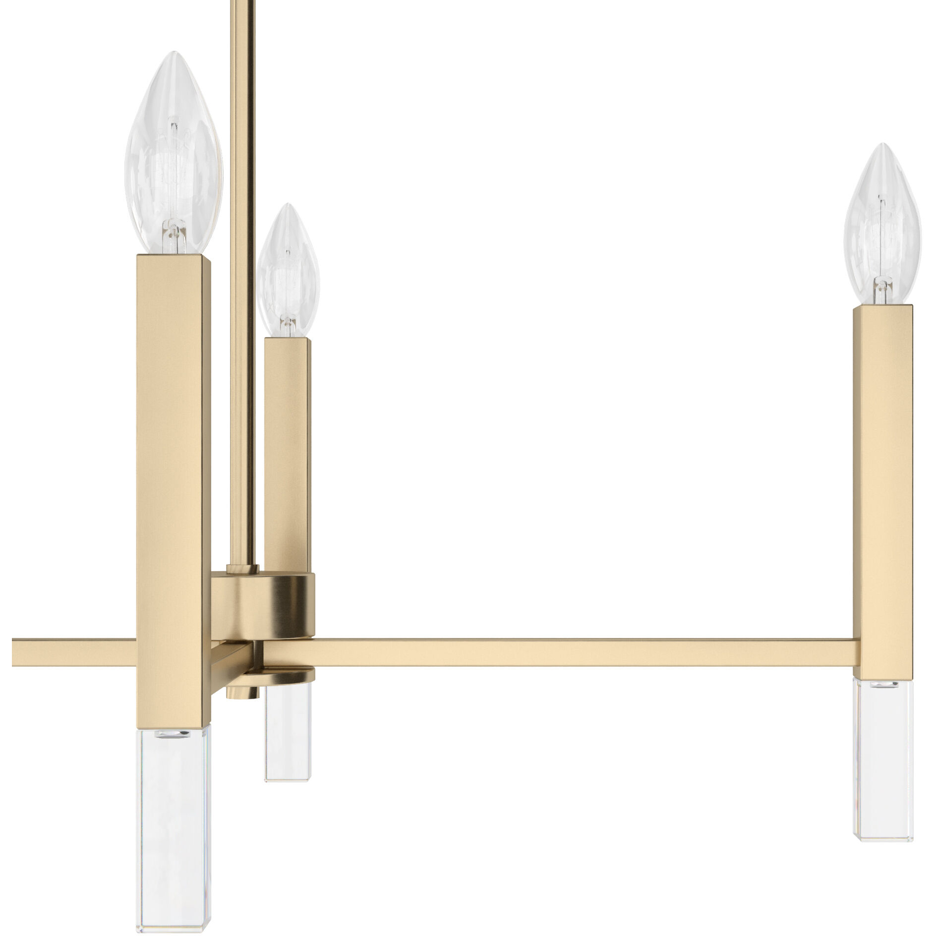 Sunjai 7 Light 48 inch Alturas Gold Linear Chandelier Ceiling Light