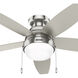 Lilliana 52 inch Brushed Nickel with Matte Nickel Blades Ceiling Fan