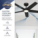 Zentech 44 inch Matte Black Outdoor Ceiling Fan