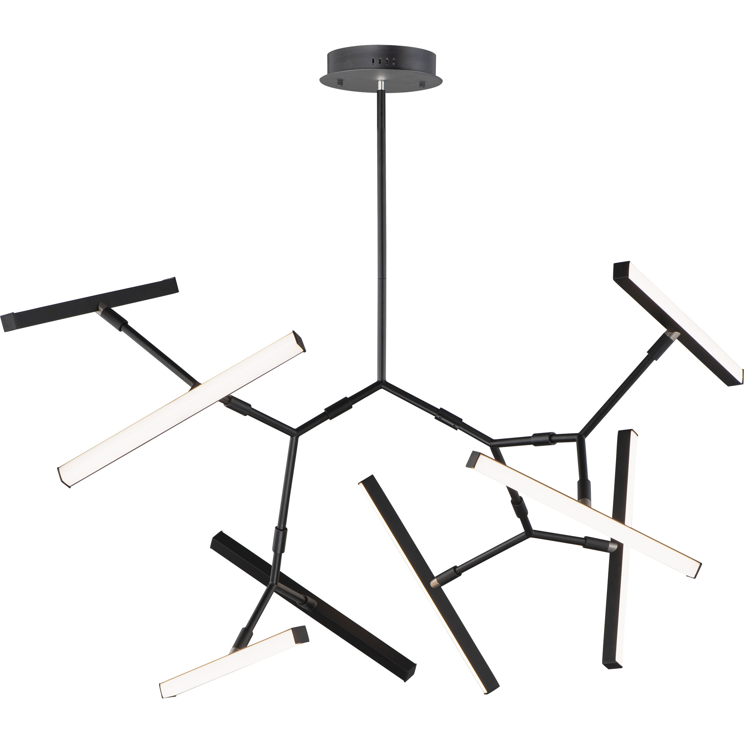 Robotica LED 37 inch Black Multi-Light Pendant Ceiling Light