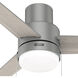 Brunner 52 inch Matte Silver with Light Gray Oak/Warm Grey Oak Blades Ceiling Fan