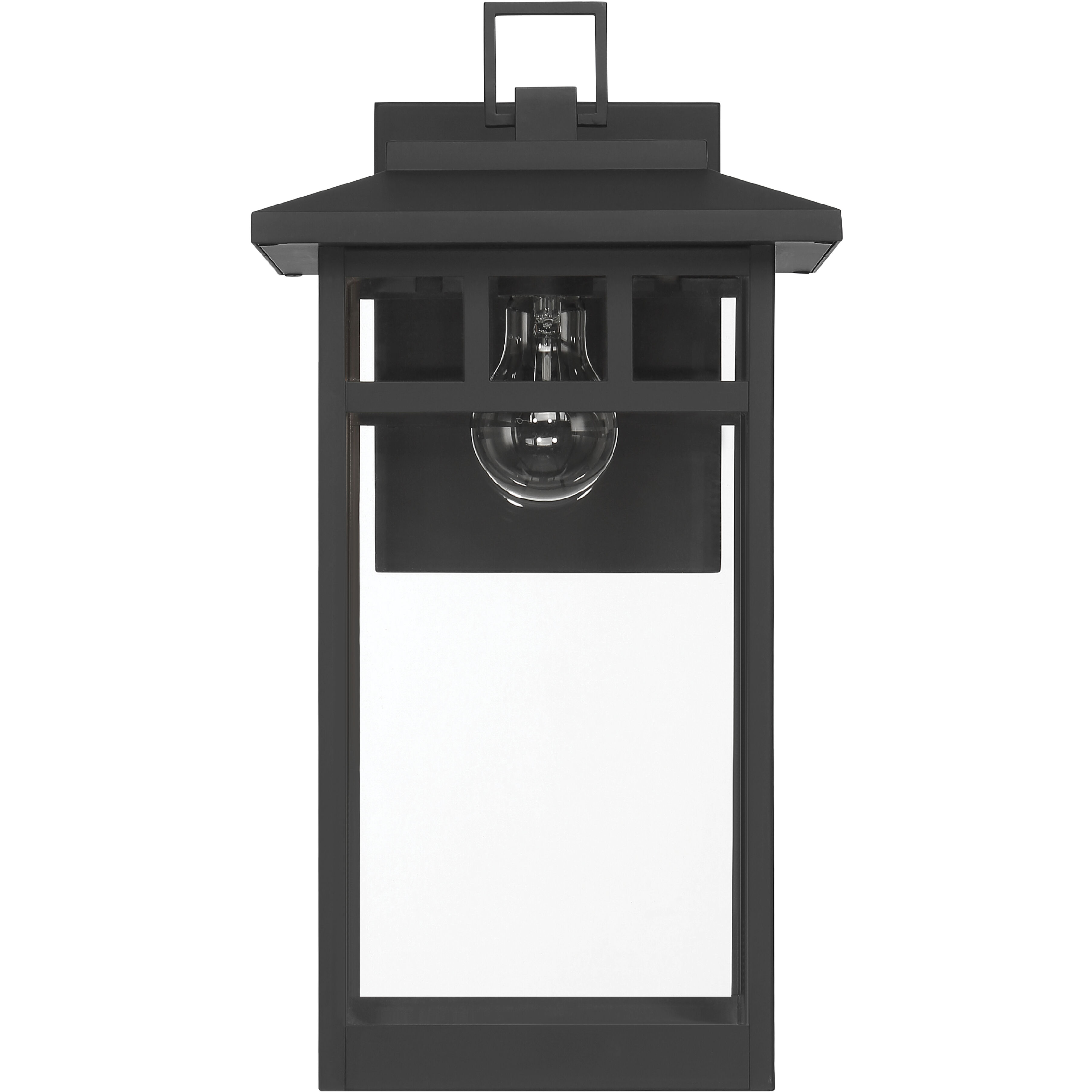 Yancy House 1 Light 17 inch Matte Black Outdoor Wall Light, Large