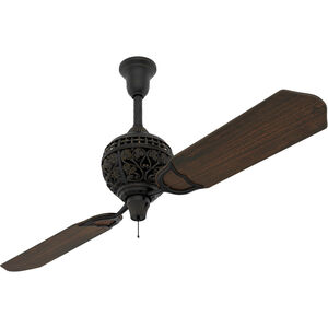 1886 Limited Edition 60 inch Midas Black with Distressed Dark Cherry Basswood Blades Ceiling Fan