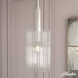 Gatz 1 Light 25 inch Brushed Nickel Pendant Ceiling Light