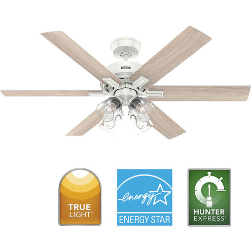 Fonthill 52 inch Fresh White with Light Oak/Fresh White Blades Ceiling Fan