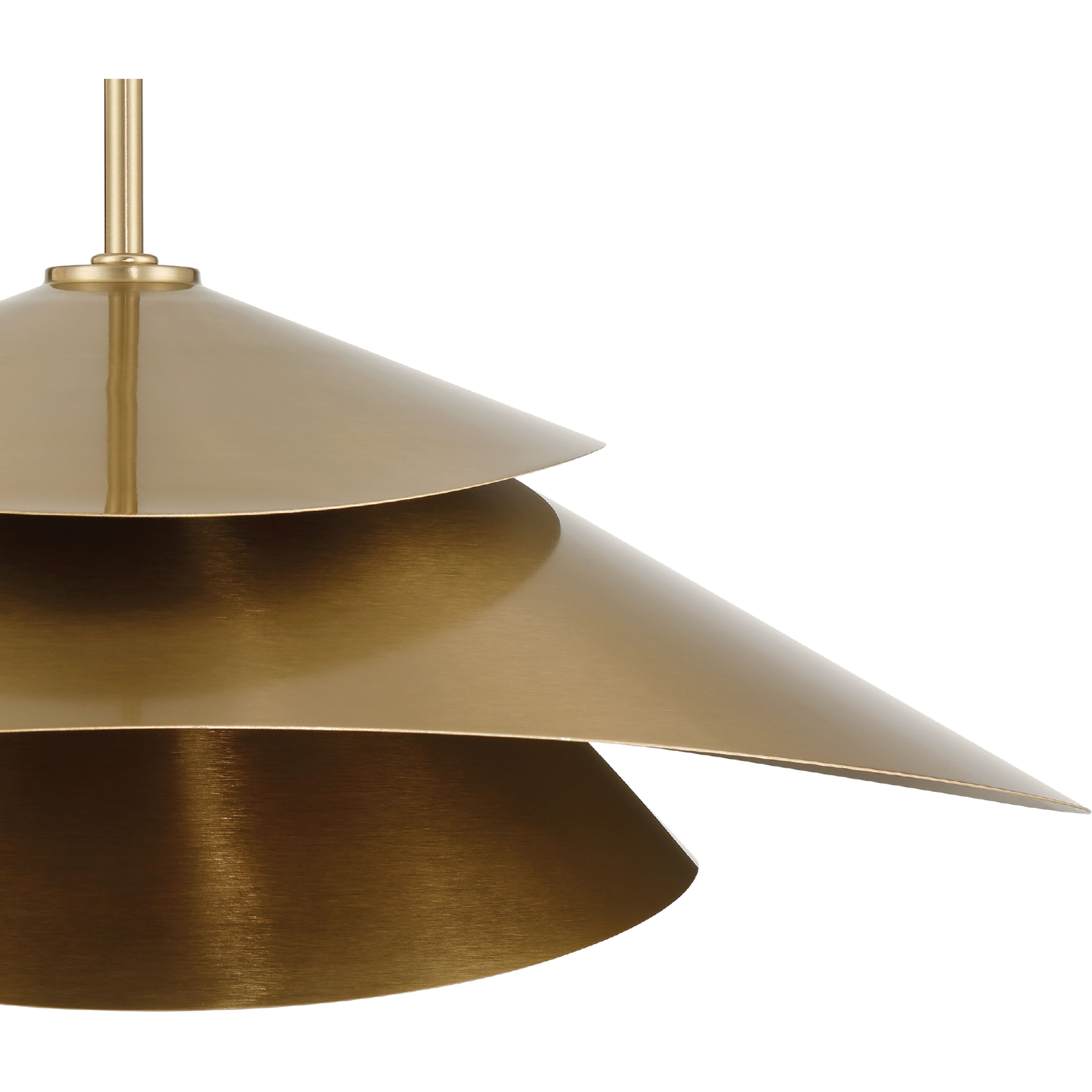 Hiro 1 Light 20 inch Alturas Gold Pendant Ceiling Light, Extra Large