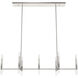 Sunjai 7 Light 48 inch Brushed Nickel Linear Chandelier Ceiling Light