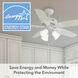 Builder 52 inch Fresh White with Fresh White/Light Oak Blades Ceiling Fan
