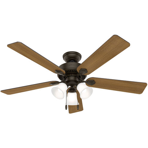 Swanson 52 inch New Bronze with American Walnut/Greyed Walnut Blades Ceiling Fan