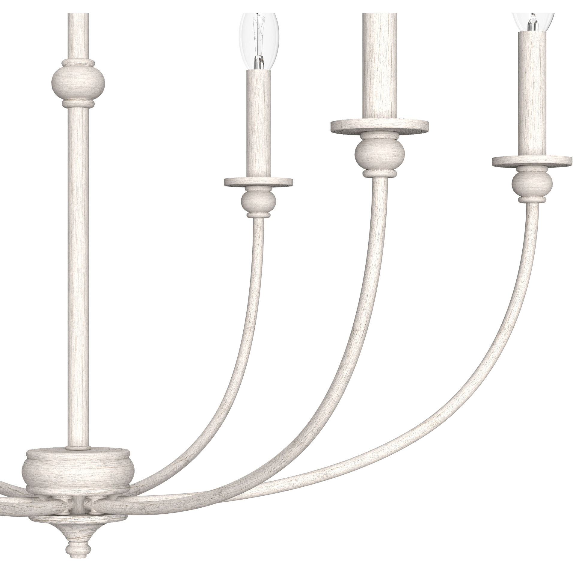Southcrest 6 Light 30 inch Distressed White Chandelier Ceiling Light