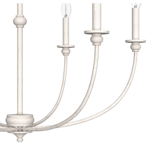 Southcrest 6 Light 30 inch Distressed White Chandelier Ceiling Light