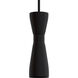 Zola 1 Light 4 inch Flat Matte Black Pendant Ceiling Light, Mini