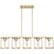 Astwood 5 Light 39 inch Alturas Gold Linear Chandelier Ceiling Light, Large