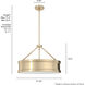 Capshaw 5 Light 21.25 inch Alturas Gold Pendant Ceiling Light