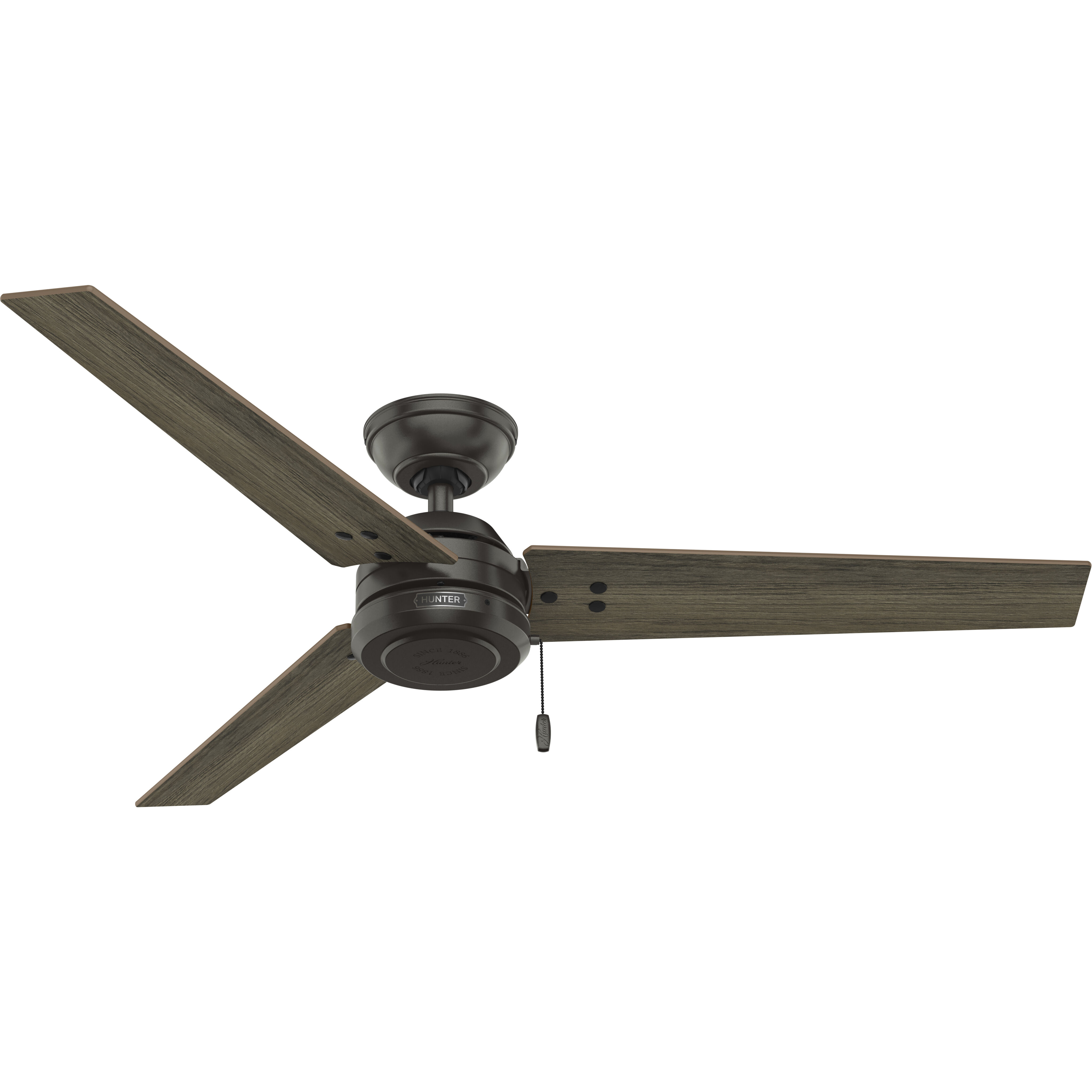 Cassius 52 inch Noble Bronze with Warm Grey Oak/Dark Gray Oak Blades Outdoor Ceiling Fan