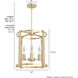 Astwood 4 Light 16 inch Alturas Gold Chandelier Ceiling Light