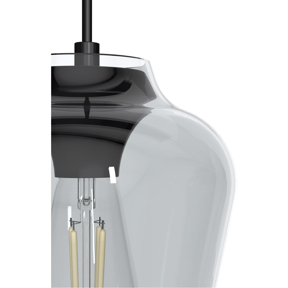 Vidria 1 Light 7 inch Matte Black Pendant Ceiling Light