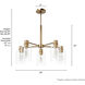 Lochemeade 5 Light 26 inch Alturas Gold Chandelier Ceiling Light, Medium