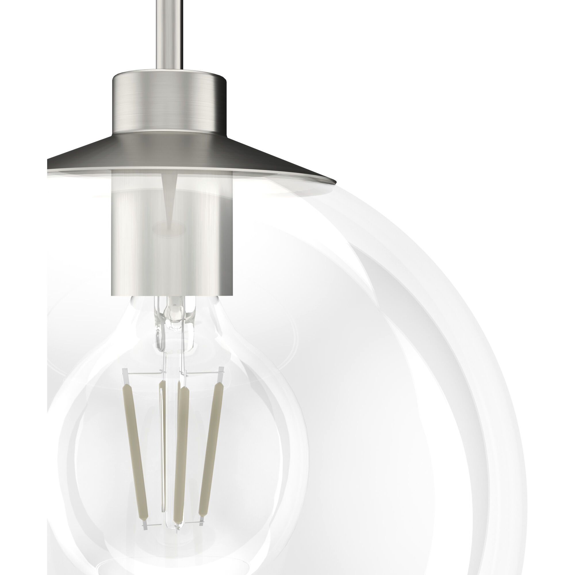 Xidane 1 Light 12 inch Brushed Nickel Pendant Ceiling Light