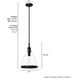 Van Nuys 1 Light 10 inch Matte Black Pendant Ceiling Light, Small
