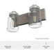 Devon Park 2 Light 14.75 inch Brushed Nickel and Grey Wood Vanity Light Wall Light